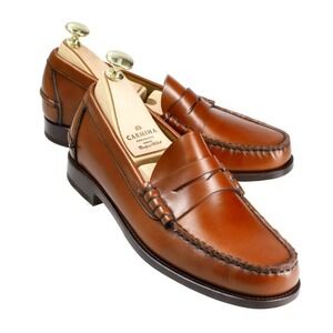 Carmina Mallorjca Hand Sewn Penny Loafer Tan Varnik Xim Last UK 3.5 (US 6) $450
